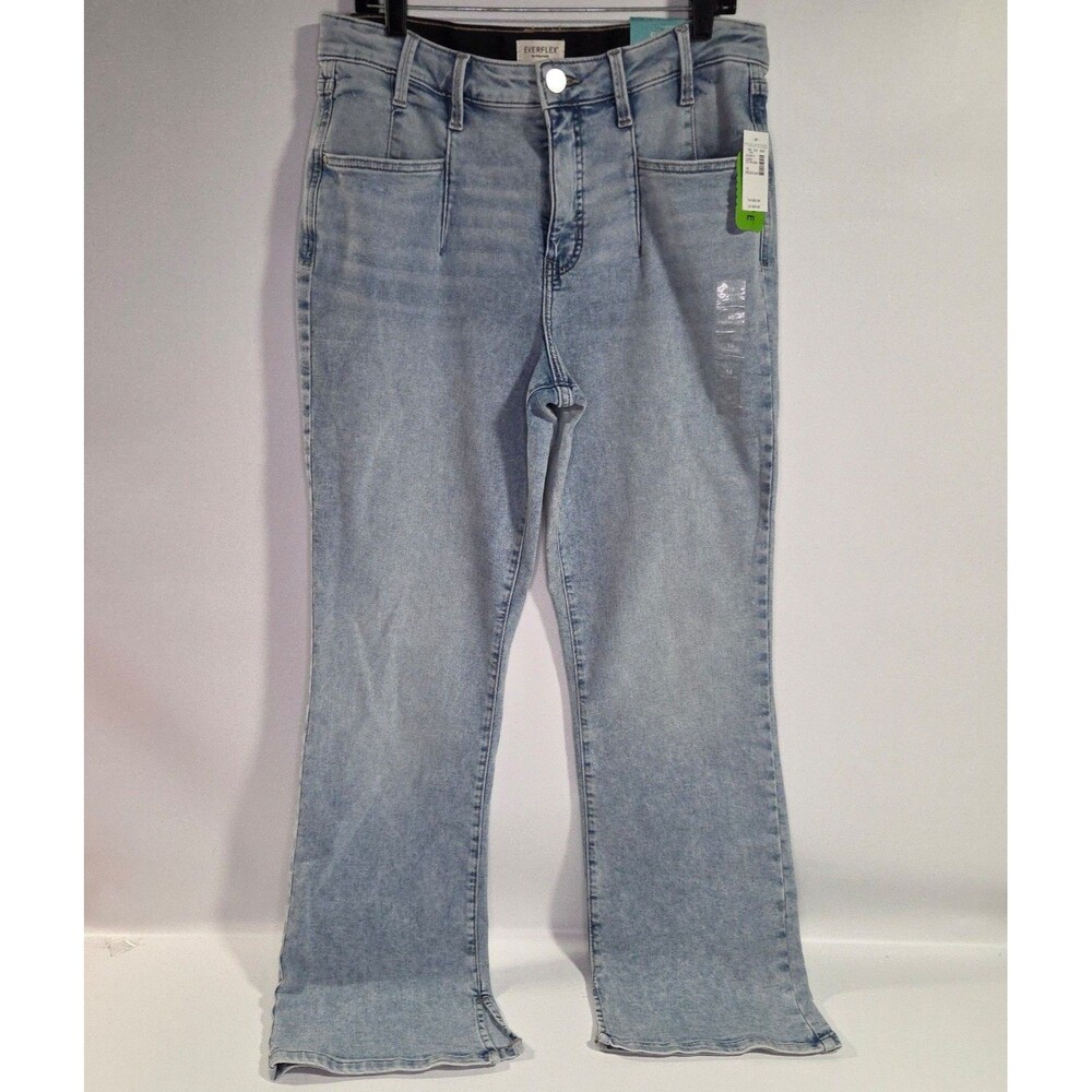Maurices Everflex Slim Boot Cut Jeans Light Wash High Rise Stretch sz 16 NWT